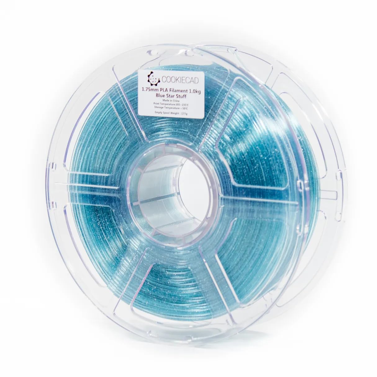 Amazon.com: Cookiecad PLA Filament 1.75mm 1kg Glitter Translucent Amazon.com: Cookiecad PLA Filament 1.75mm 1kg Glitter Translucent